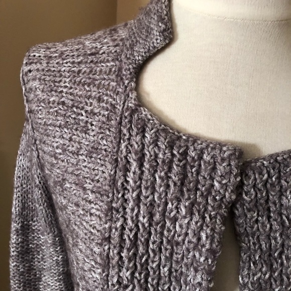 Ann Taylor Loft Light Brown/Cream Open Cardigan Sz S EUC - Picture 2 of 7